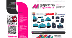 Desktop Screenshot of papeleriamiguelturra.com